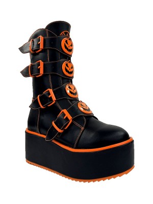 Yru Dominion Jackolantern Boots Black / Orange | 5483TXUHF