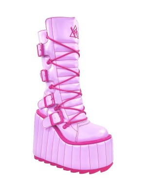 Yru Dune Moto Boots Pink | 4829NTVEY