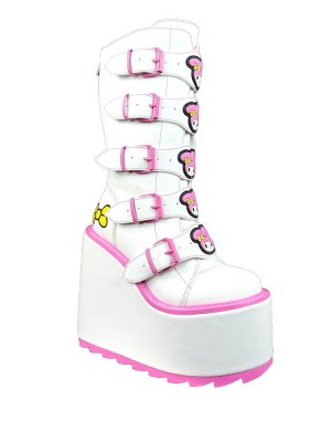 Yru Dune My Melody Boots White / Pink | 0265MEDVR