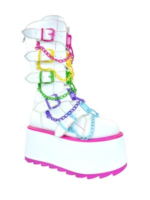 Yru Glitch Boots White / Multicolor | 4021YDXJI