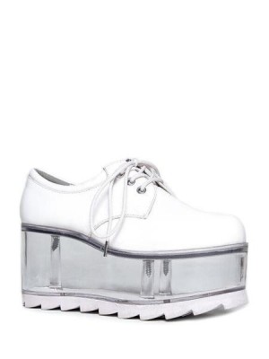 Yru Qloud 2091 Platform Shoes White | 8940FEXCT