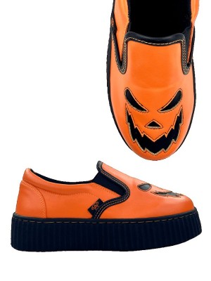 Yru Slypt Scary Jackolantern Sneakers Orange / Black | 2976TUXSJ