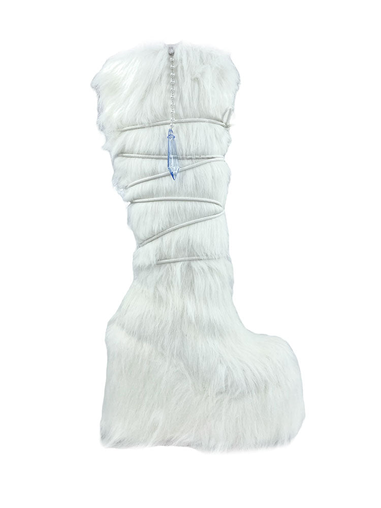 Yru Abbey Bominable Frost Boots White | 4921FOGYQ