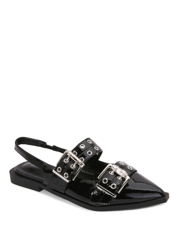 Yru Addison Flats Black | 2736FNHLK