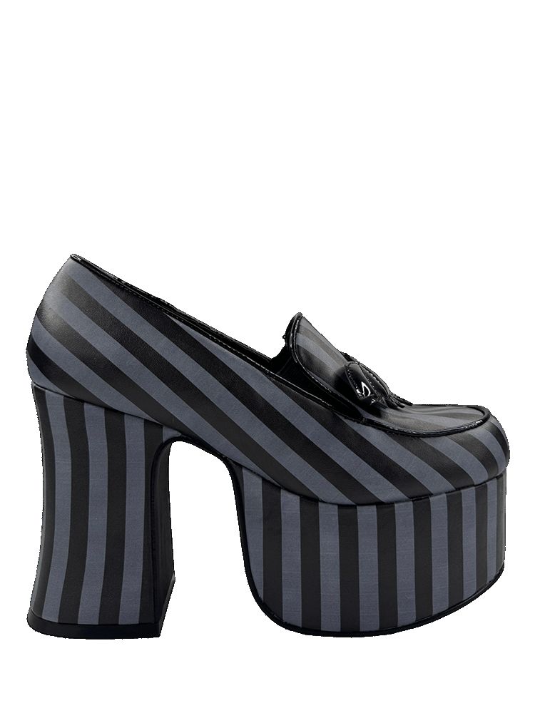 Yru Banshee Bat Stripe Heels Stripes / Black / Grey | 4685FOWNX