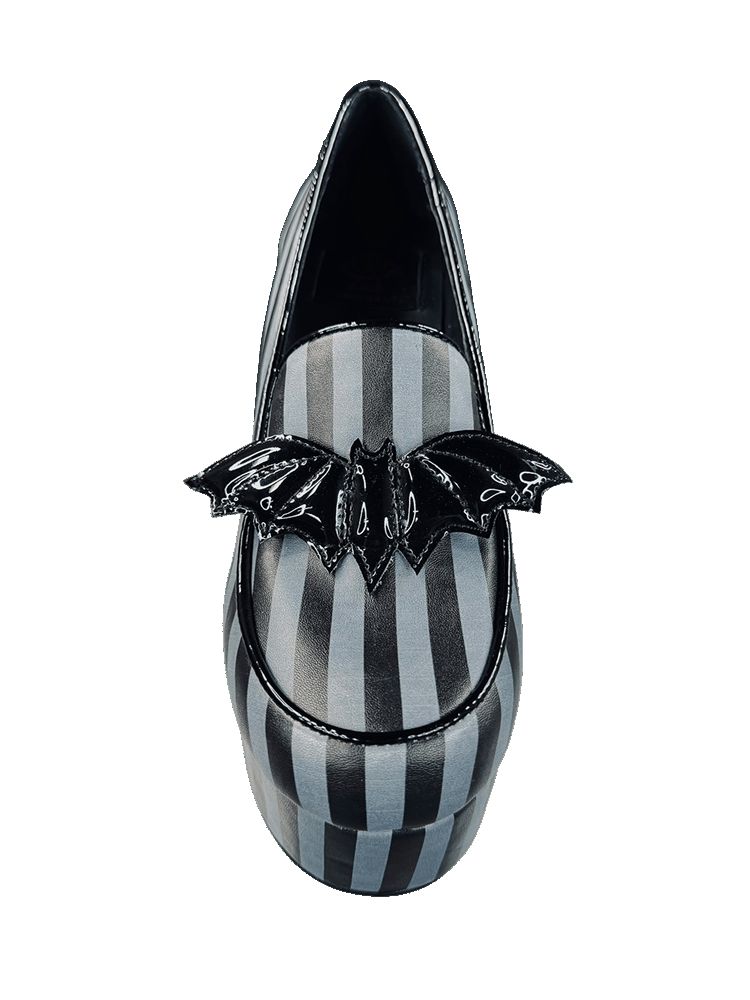 Yru Banshee Bat Stripe Heels Stripes / Black / Grey | 4685FOWNX