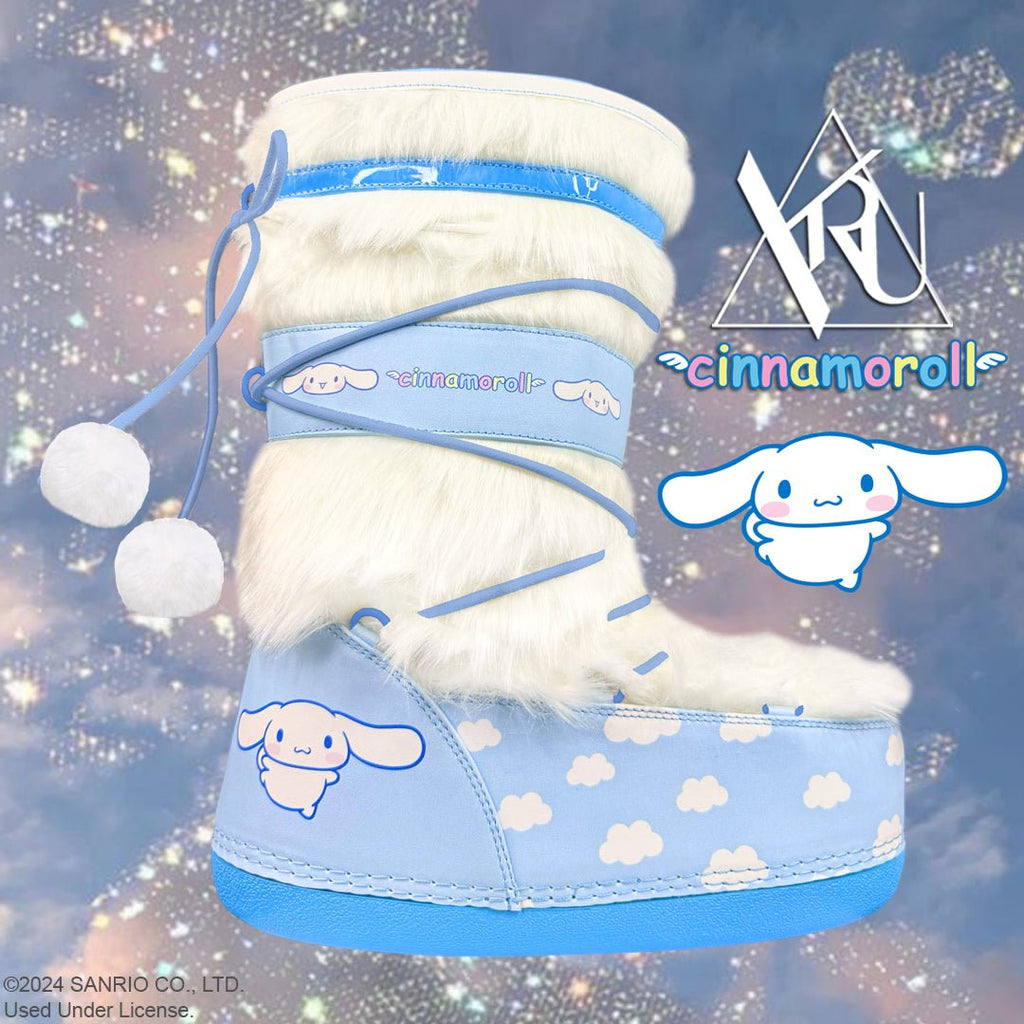 Yru Blizz Cinnamoroll Boots White / Blue | 9586VLSWY