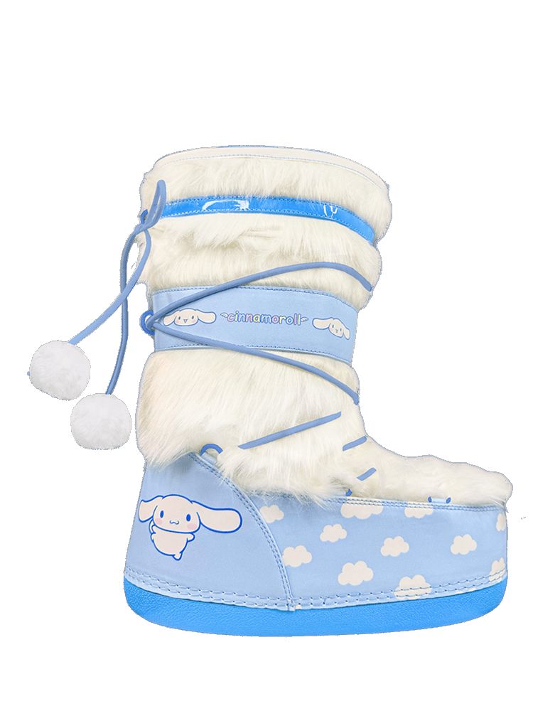 Yru Blizz Cinnamoroll Boots White / Blue | 9586VLSWY