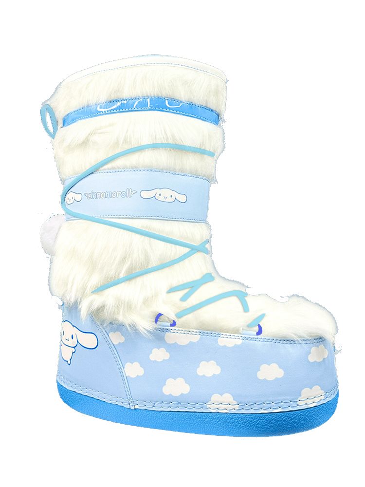 Yru Blizz Cinnamoroll Boots White / Blue | 9586VLSWY