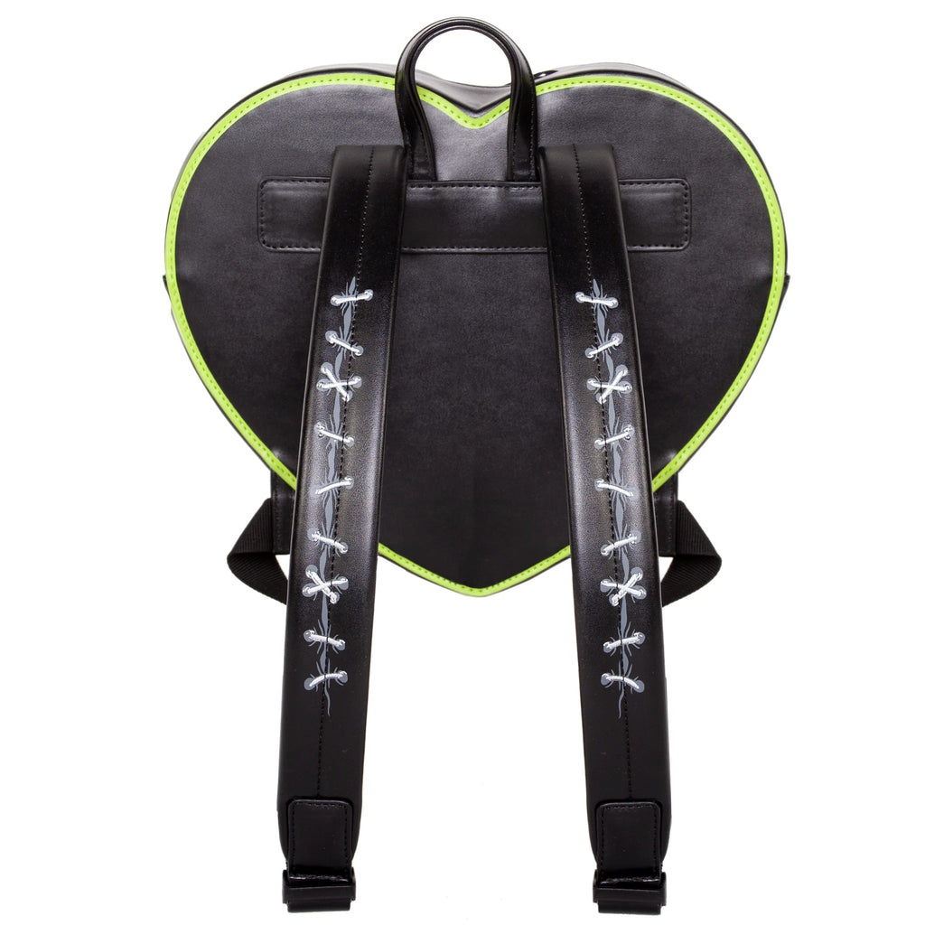 Yru Bride And Frank Stitch Heart Backpacks Black / Green | 8942CBOXS