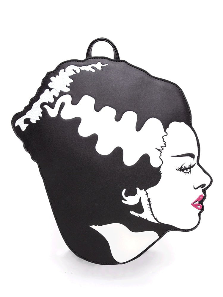 Yru Bride Of Frankestein Head Bags Black / White | 2456JOXEC