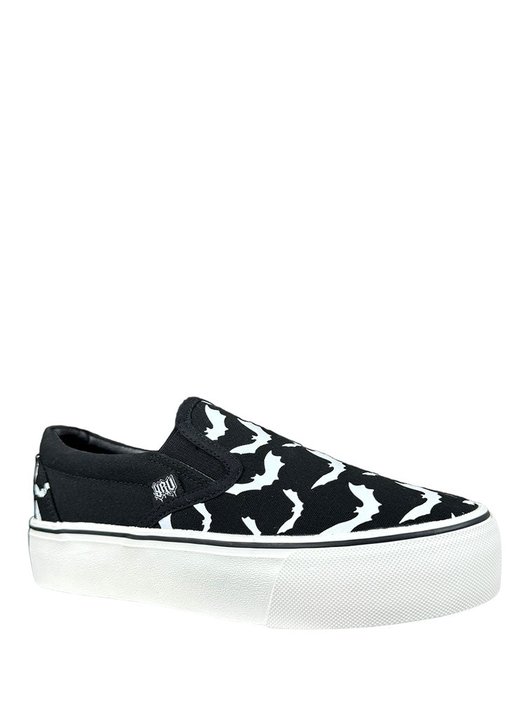 Yru Chill Bat Flats Black / White | 1206PQFIZ