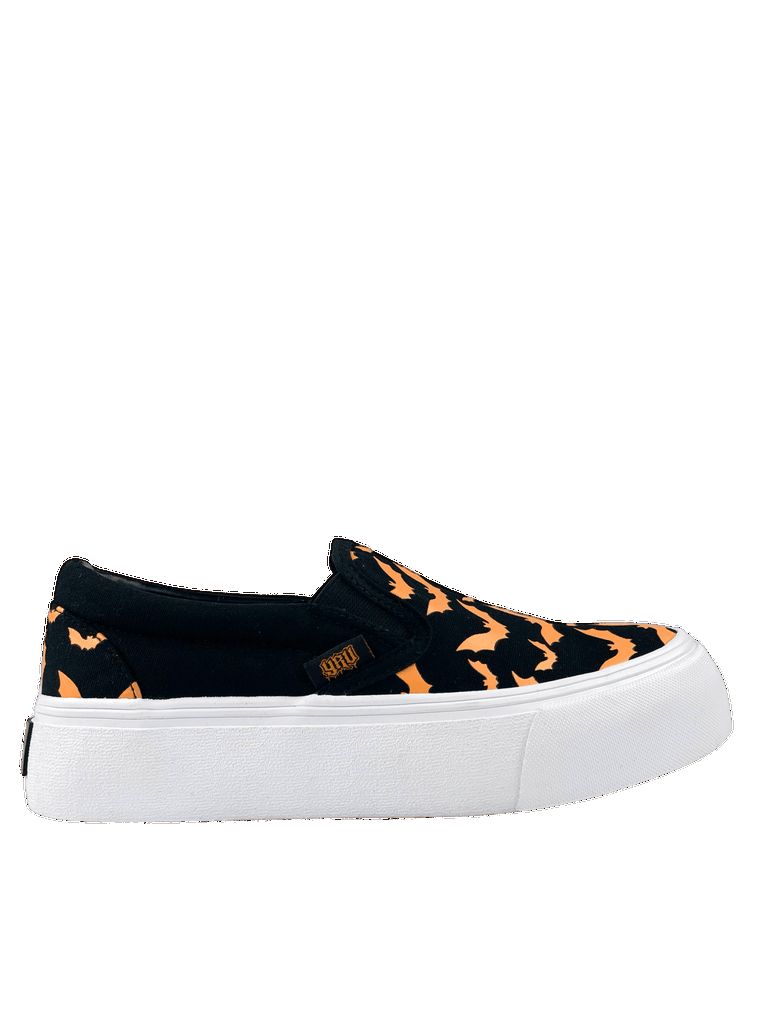 Yru Chill Bat Sneakers Black / Orange | 8245AGZUO