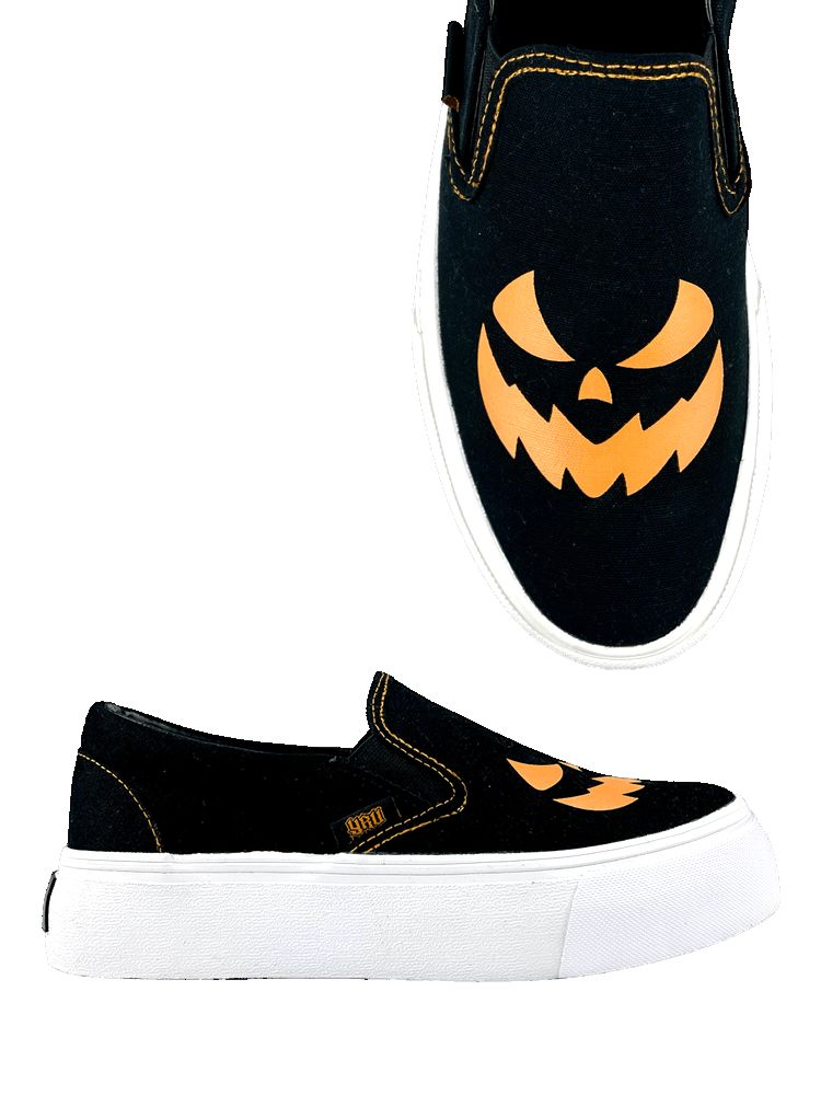 Yru Chill Jackolantern Flats Black / Orange | 6394CUGLJ