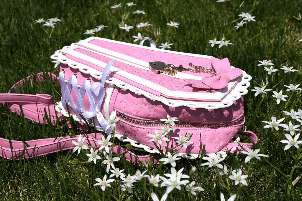 Yru Coffin Ita Bags Pink / White | 7846MGUZN