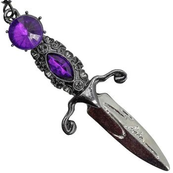 Yru Dagger Earrings Elvira Purple | 8430VHSXW