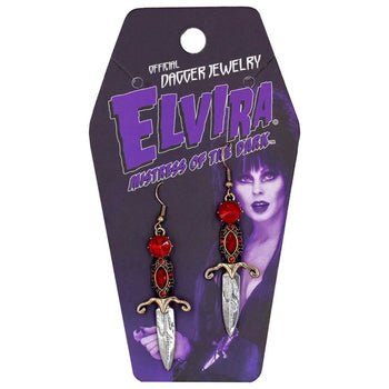 Yru Dagger Earrings Elvira Red | 2694UEQSG