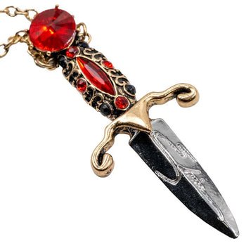 Yru Dagger Necklace Elvira Red | 5409YOPNS