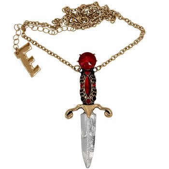 Yru Dagger Necklace Elvira Red | 5409YOPNS