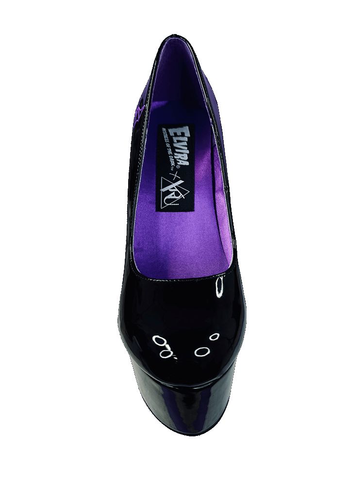 Yru Dagger Pump Elvira Black / Purple | 3740ESQLB