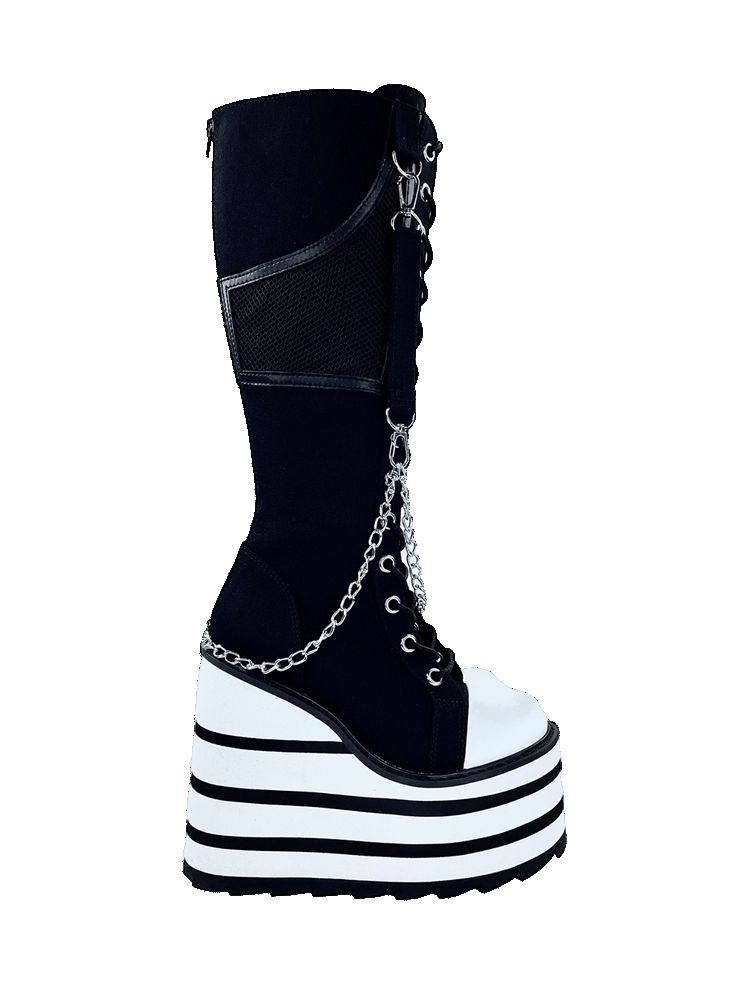 Yru Detention Bndg Boots Black / White | 2384RVPMY