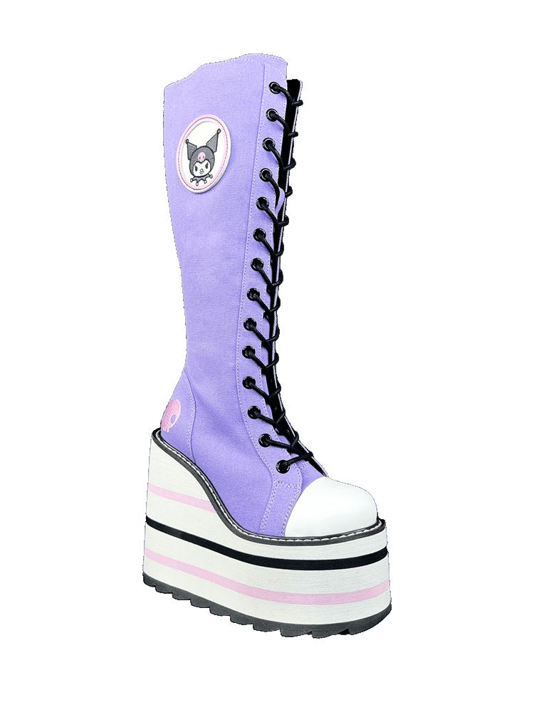 Yru Detention Kuromi Boots Lavender | 1362XCSLD