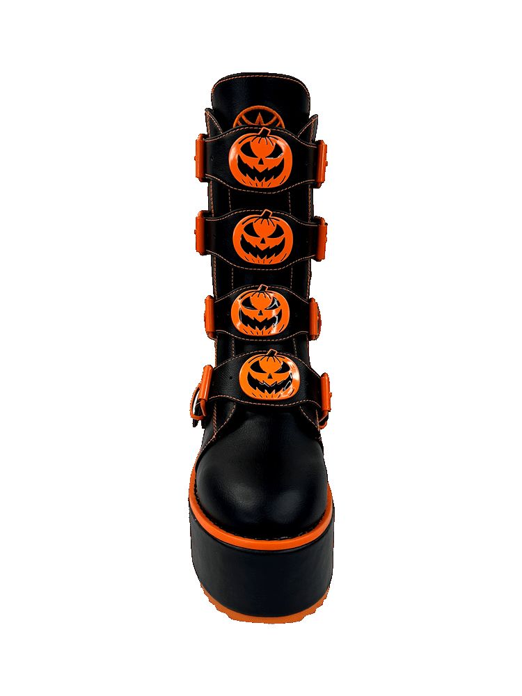 Yru Dominion Jackolantern Boots Black / Orange | 5483TXUHF