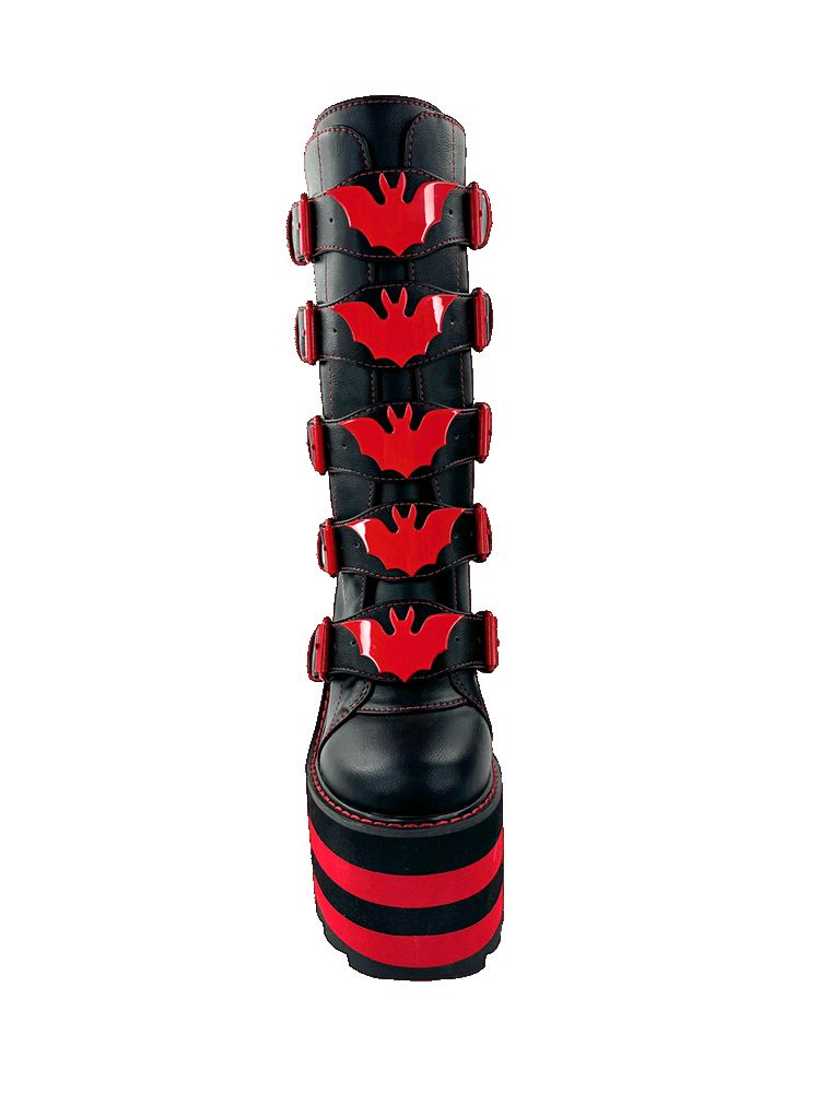 Yru Dune Bat Vampire Freaks Boots Black / Red | 2680TNSBY