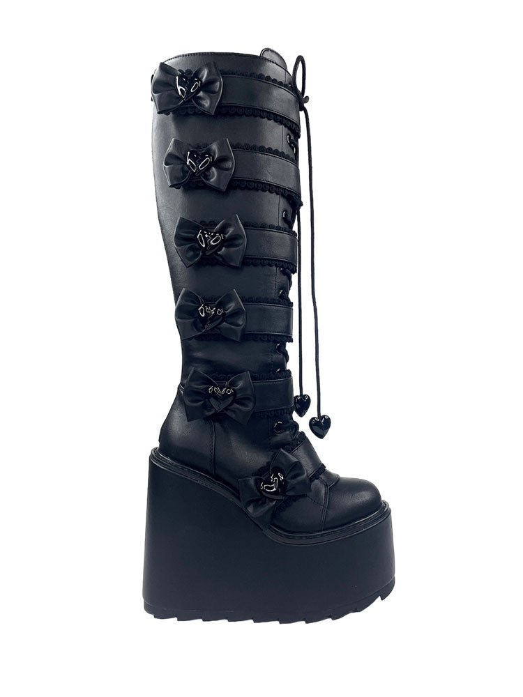 Yru Dune Elissa Bat Boots Black | 0269CABYW