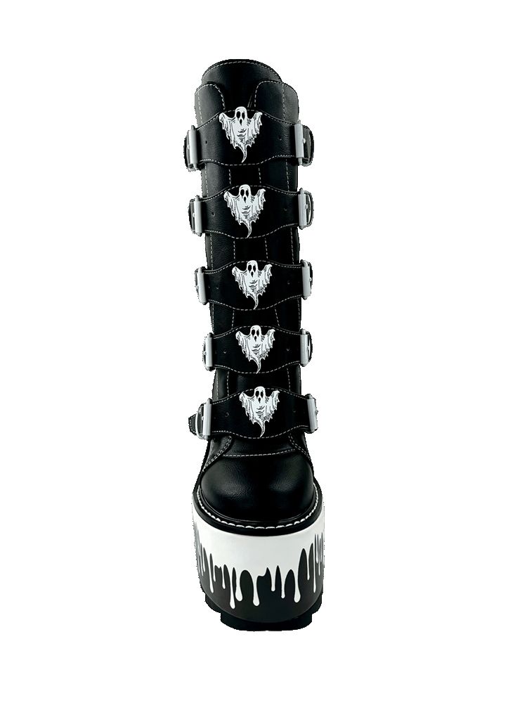 Yru Dune Ghost Vampire Freaks Boots Black / White | 4582HTDIP