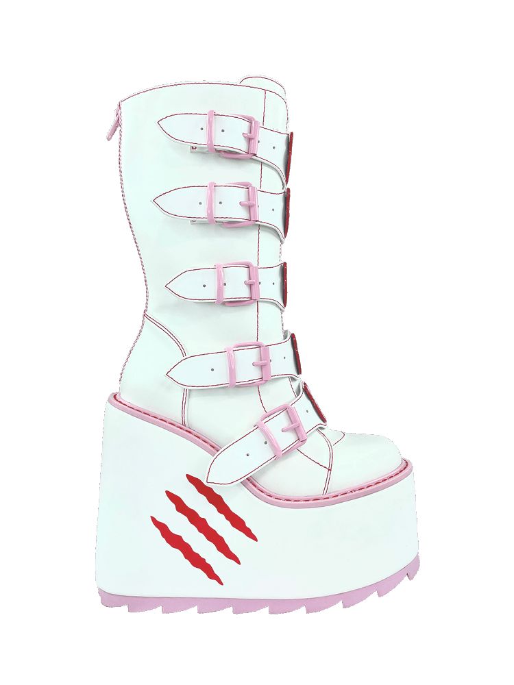 Yru Dune Gloomy Bear Boots White | 2753TFBZH