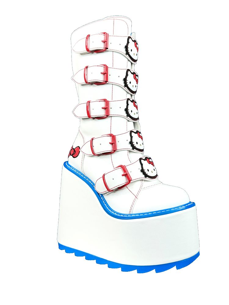 Yru Dune Hello Kitty Boots White / Red / Blue | 7402GZTAY