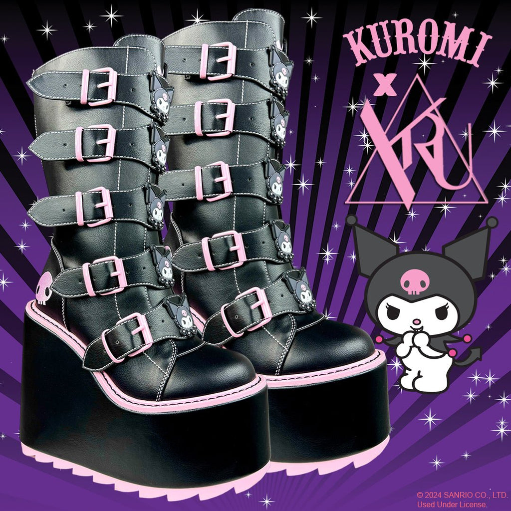 Yru Dune Kuromi Boots Black | 3850IQFVA