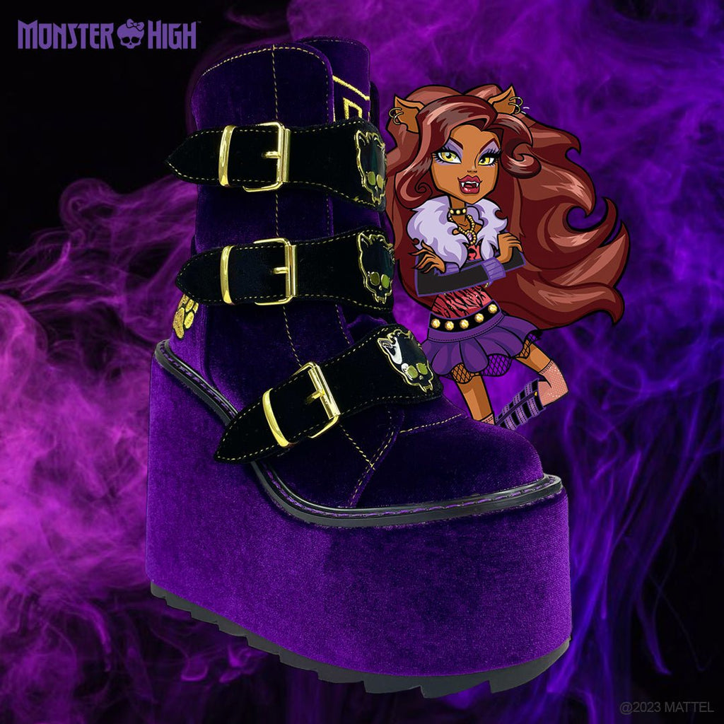 Yru Dune Lo Clawdeen Boots Purple | 2947VTQFI