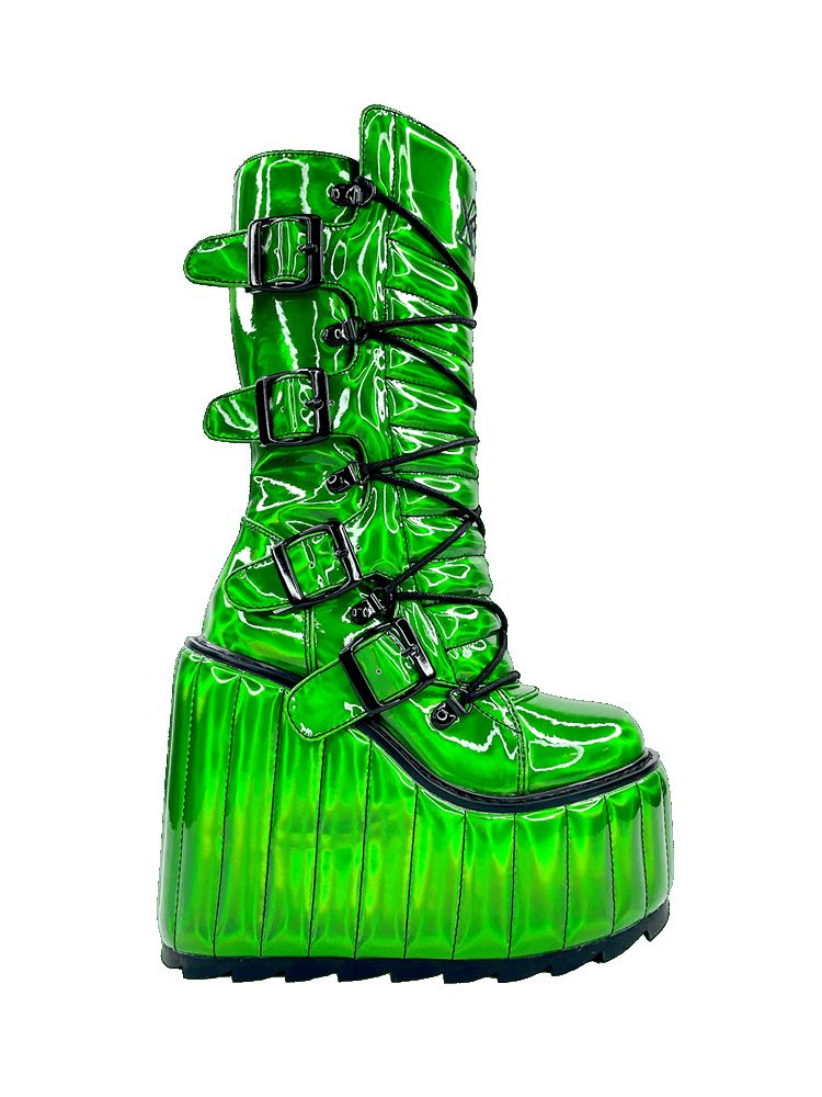 Yru Dune Moto Boots Green | 2385ZXNKD