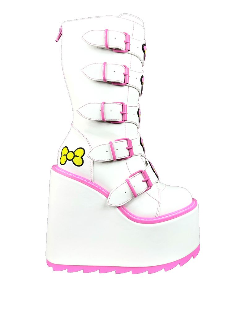 Yru Dune My Melody Boots White / Pink | 0265MEDVR