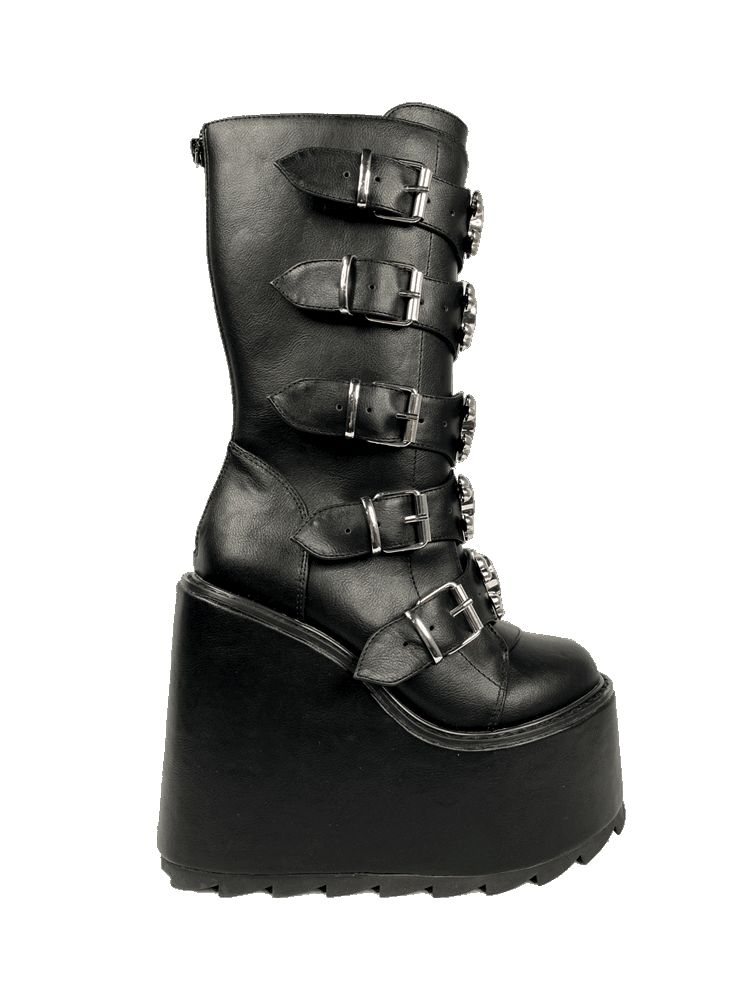 Yru Dune Skull Boots Black / Silver | 5472ULZEQ