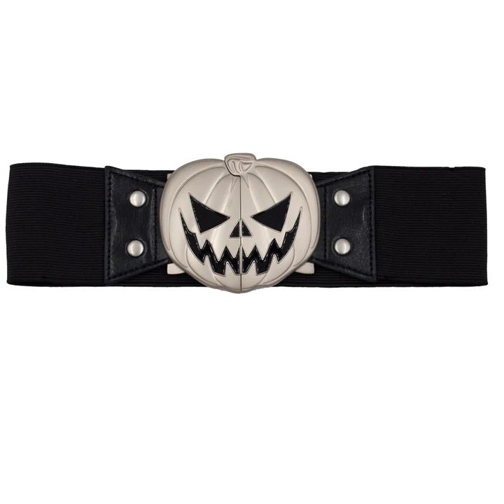 Yru Elastic Waist Trick Or Treat Pumpkin Belts Black | 2306PDMIL