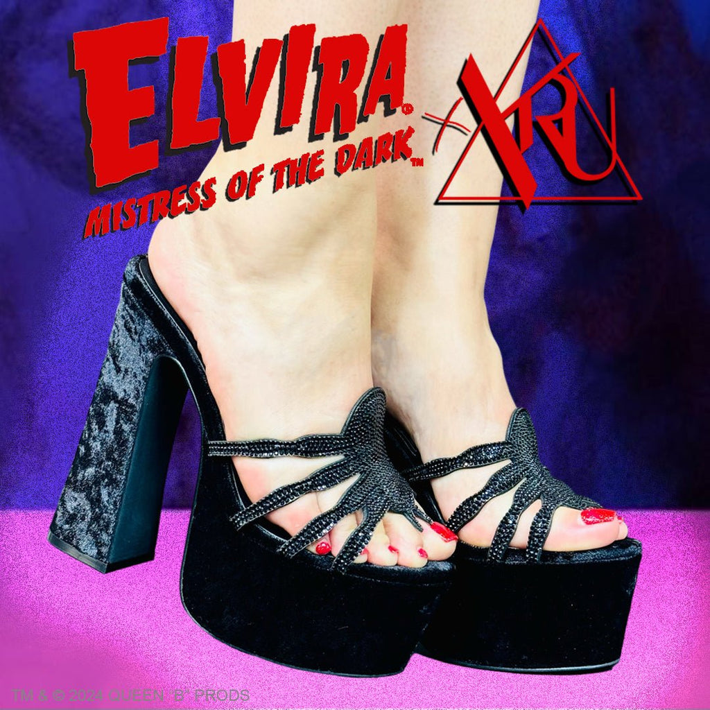 Yru Elvira Spider Pump Heels Black | 3426WJFKU