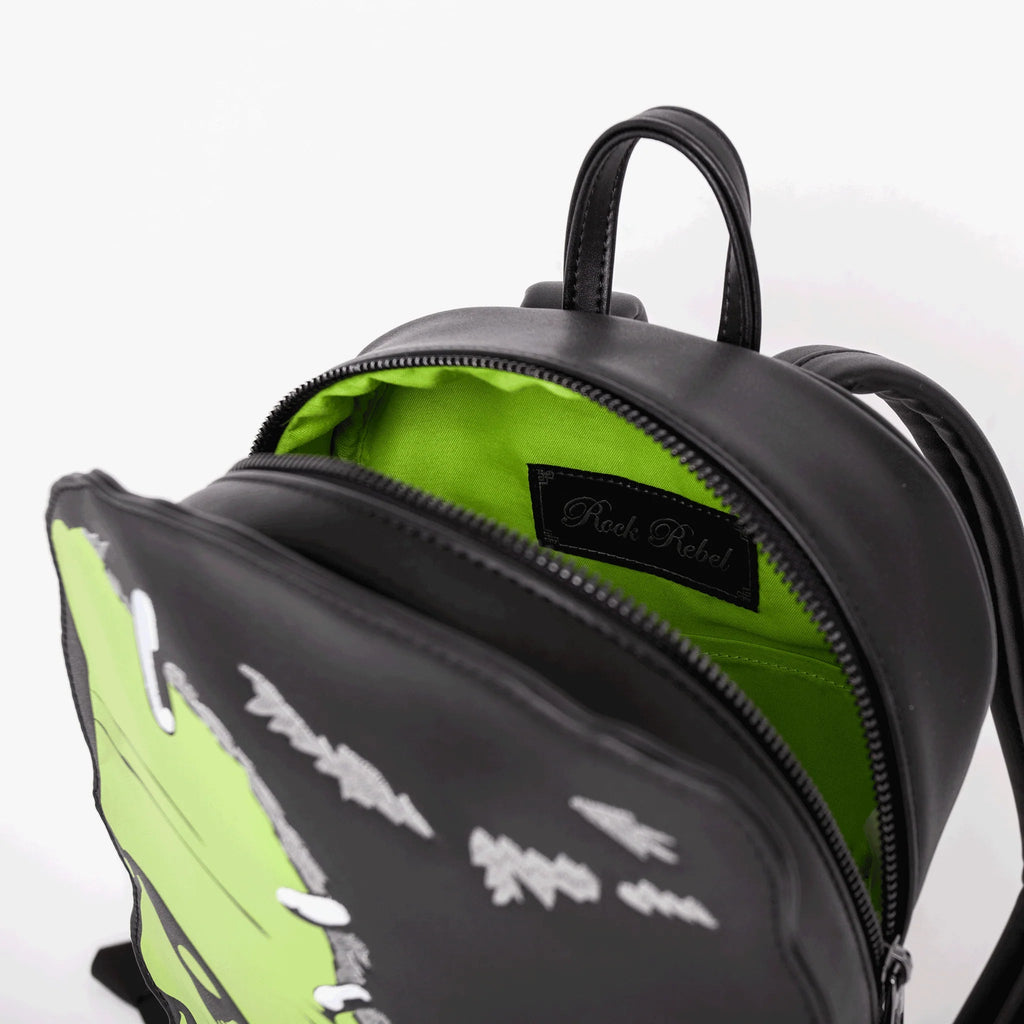 Yru Frankenstein Head Backpacks Black / Green | 5720EVMWF