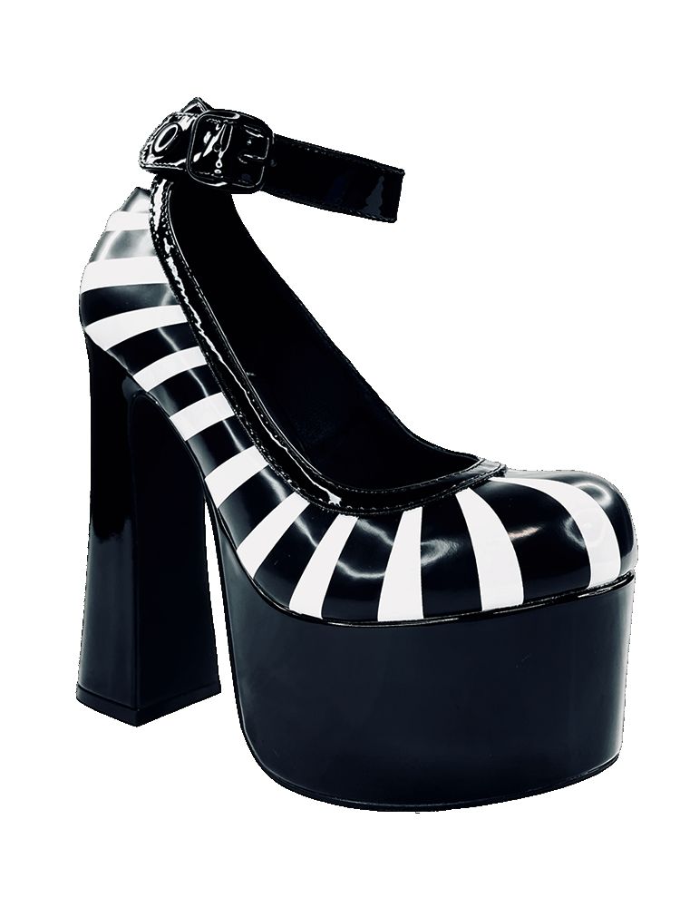 Yru Fright Heels Black / White | 1824CMTQK