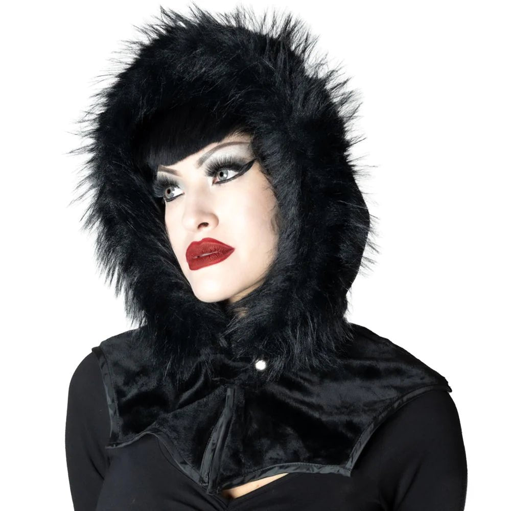 Yru Glamour Horror Hood Hats Black | 9083KBUOD