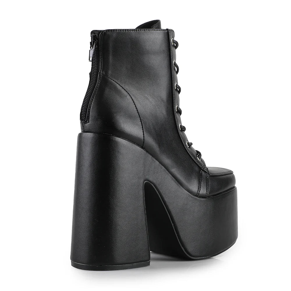 Yru Golfito Platform Shoes Black | 3260STUBM