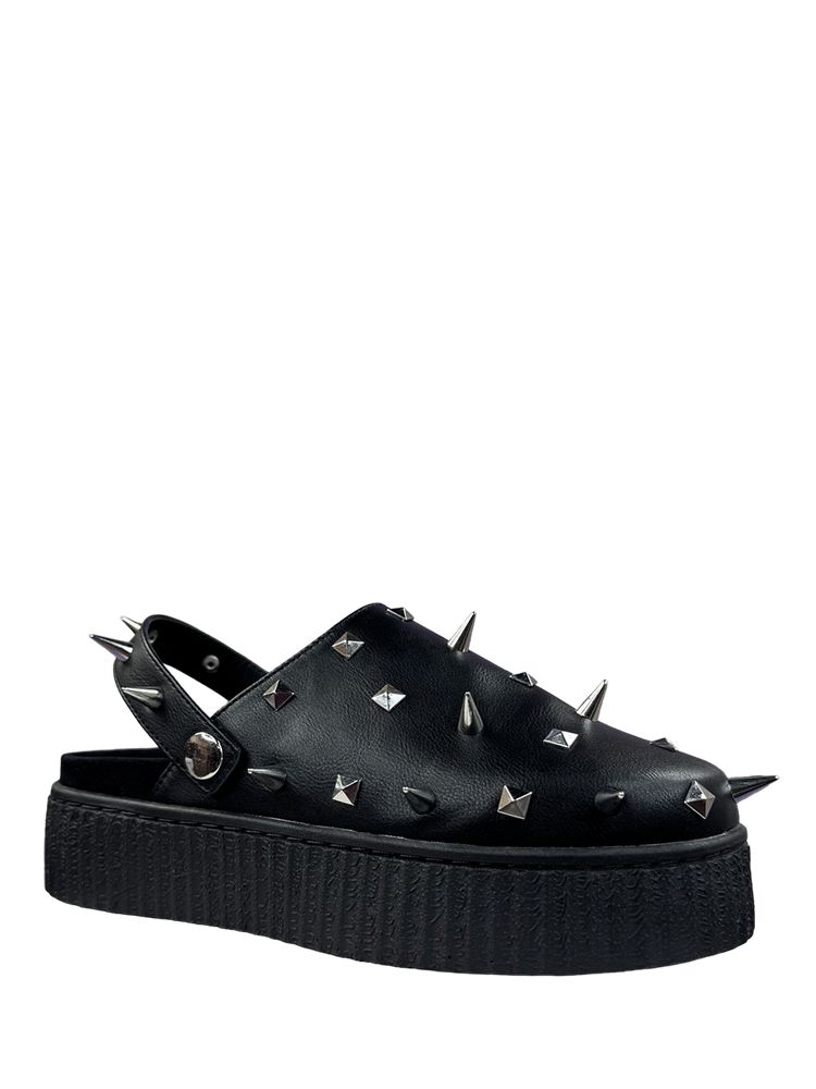 Yru Grave Spike Clogs Black / Silver | 4632WKEOD