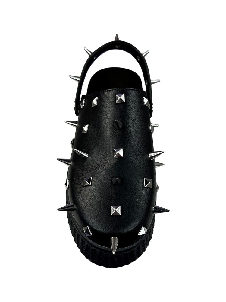 Yru Grave Spike Flats Black / Silver | 8361IKTRM