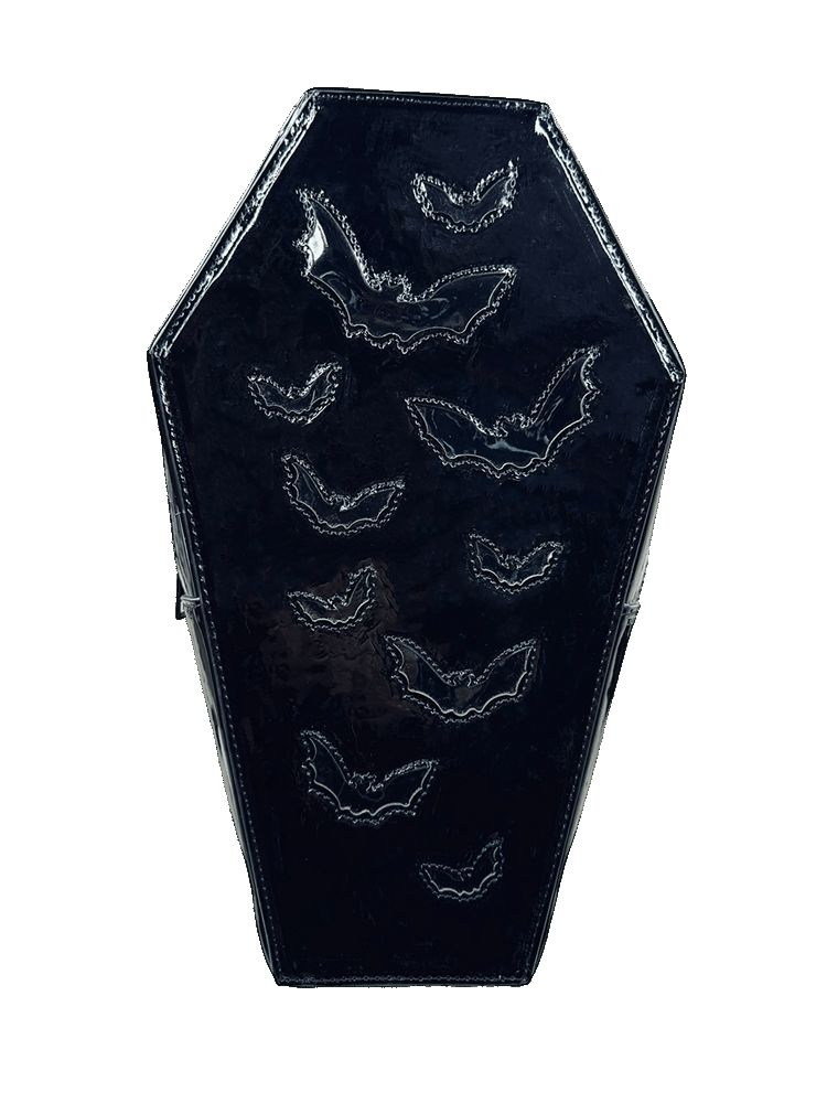 Yru Haunt Bat Coffin Bags Black | 5849LEXQH