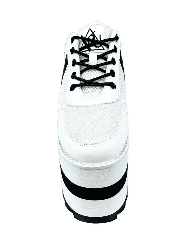 Yru Karazii Platform Shoes White / Black | 0371WJNUC