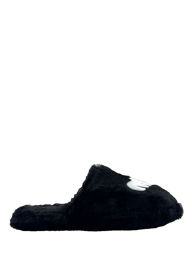 Yru Kozy Phantom Slippers Black / White | 2034EPKXM