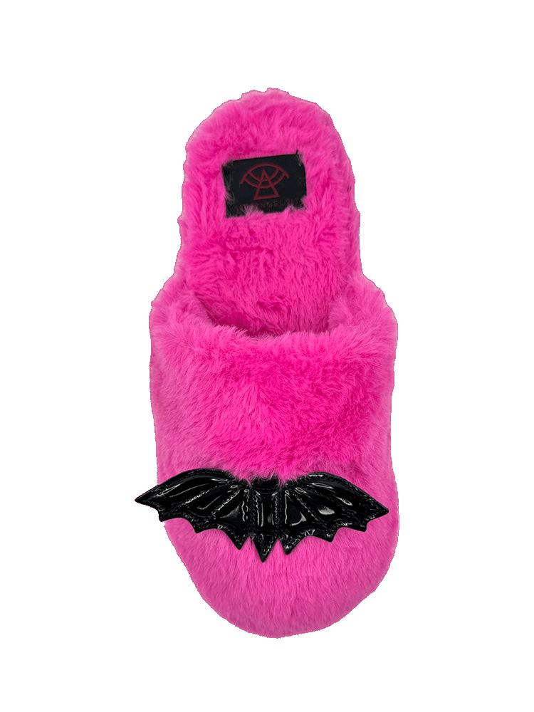 Yru Kreepy Kozy Bat Slippers Pink | 2183FGBJI