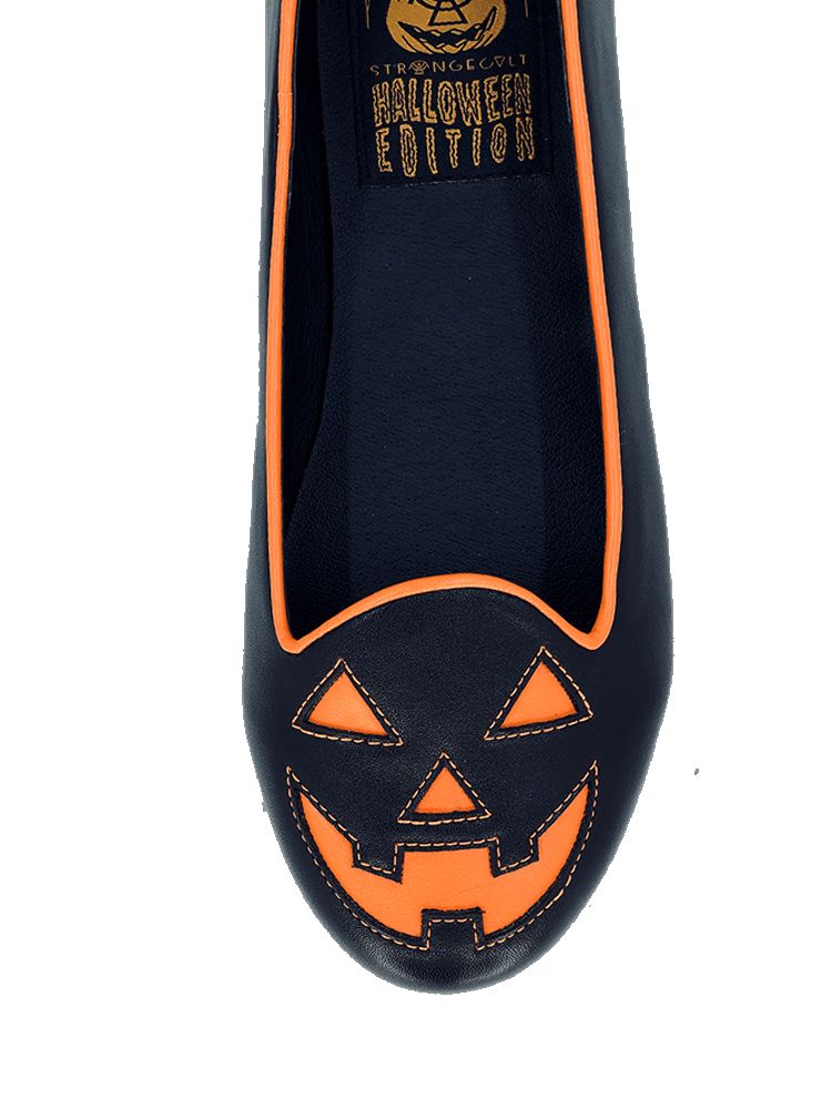 Yru Lydia Jackolantern Flats Black / Orange | 3508DLXGY